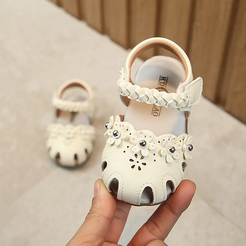 Фото Детские летние сандалии со стразами обувь для малышей Новинка лета 2019 принцессы