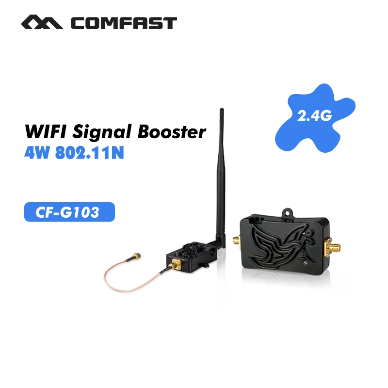 4W 4000mW 802.11b/g/n Wifi Wireless Amplifier Router 2.4Ghz WLAN signal booster Bluetooth Signal Booster with Antenna CF-G103
4W 4000mW 802.11b/g/n Wifi Wireless Amplifier Router 2.4Ghz WLAN signal booster Bluetooth Signal Booster with Antenna CF-G103