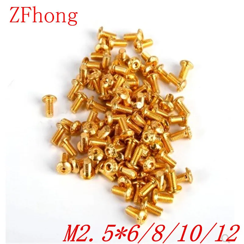 100pcs gloden ISO7380 M2.5*6/8/10/12 Alloy Steel with Titanium plated gloden colour hex socket button head screw
100pcs gloden ISO7380 M2.5*6/8/10/12 Alloy Steel with Titanium plated gloden colour hex socket button head screw