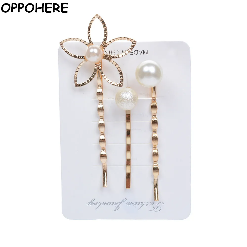 3 Pcs Gold Plated Hair Jewelry Pearl Flower Barrettes Hairpin Hair Clips Girls Floral Metal Accessories For Women
3 Pcs Gold Plated Hair Jewelry Pearl Flower Barrettes Hairpin Hair Clips Girls Floral Metal Accessories For Women
