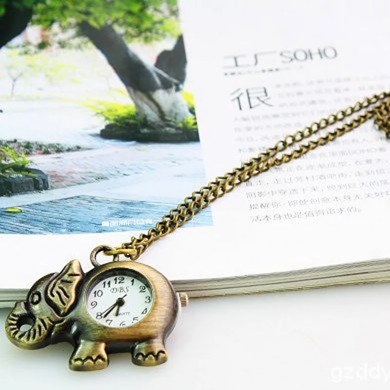 Wholesale Fashion Vintage Bronze Quartz Pocket Watches Women Elephant Pendant Necklace Watches Best Gift Top Quality
Wholesale Fashion Vintage Bronze Quartz Pocket Watches Women Elephant Pendant Necklace Watches Best Gift Top Quality