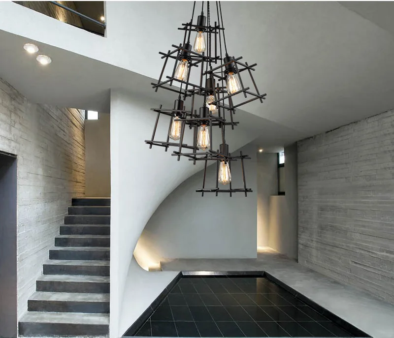 Vintage industrial Nordic Loft Edison Bulb Chandelier Retro Ceiling Spider Pendants Antique Adjustable E27 indoor Art Lights
Vintage industrial Nordic Loft Edison Bulb Chandelier Retro Ceiling Spider Pendants Antique Adjustable E27 indoor Art Lights