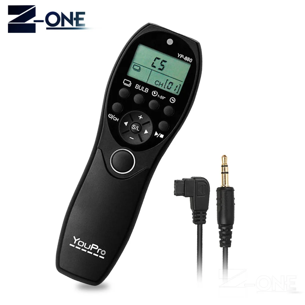 YouPro YP-880II/S1 Wired Timer Remote Switch Shutter for Sony Alpha DSLR-A900 A850 A700 A580 A300 A200 A77 A57 A35 A33
YouPro YP-880II/S1 Wired Timer Remote Switch Shutter for Sony Alpha DSLR-A900 A850 A700 A580 A300 A200 A77 A57 A35 A33
