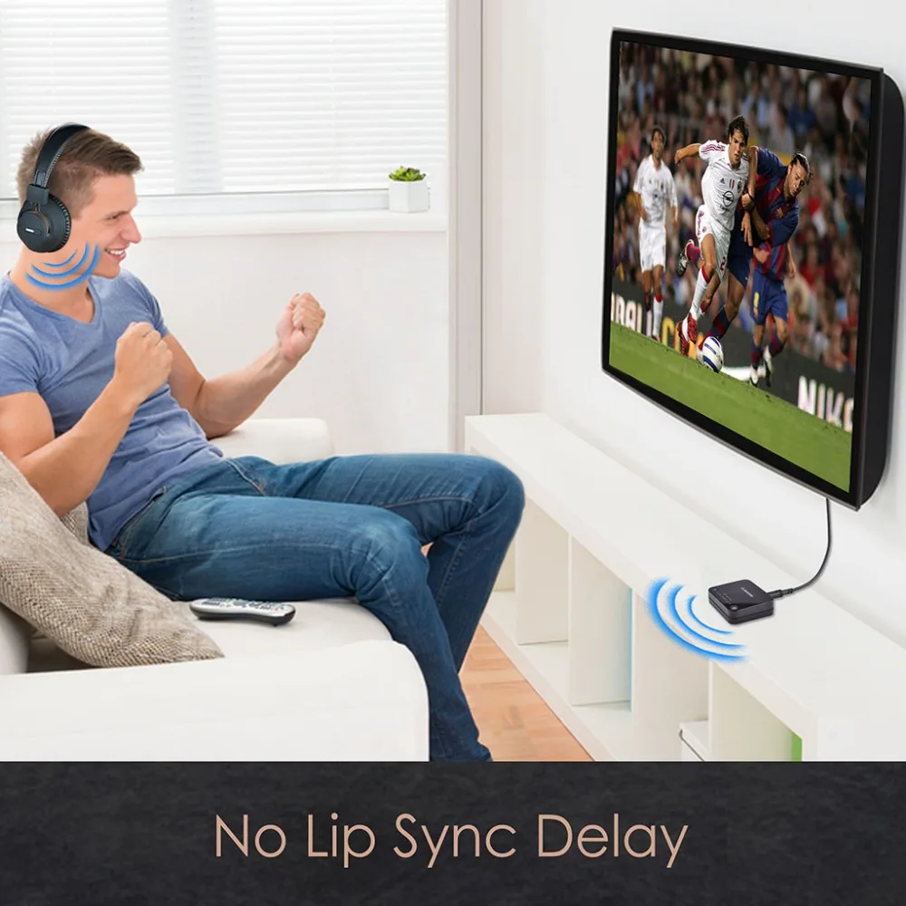 Avantree беспроводные наушники для ТВ с Bluetooth передатчиком оптического/RCA/AUX