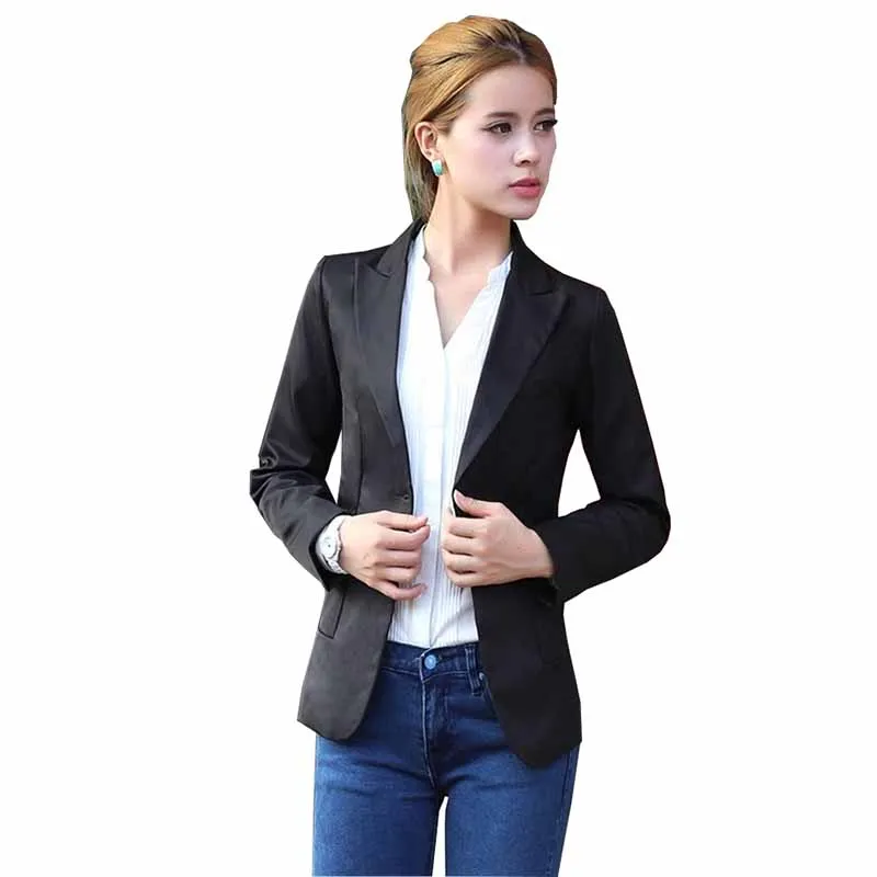 2019 Ladies Blazer Short jacket Women Solid color Suit jacket Female Slim Casual tops Feminine Blazer White khaki black G413
2019 Ladies Blazer Short jacket Women Solid color Suit jacket Female Slim Casual tops Feminine Blazer White khaki black G413