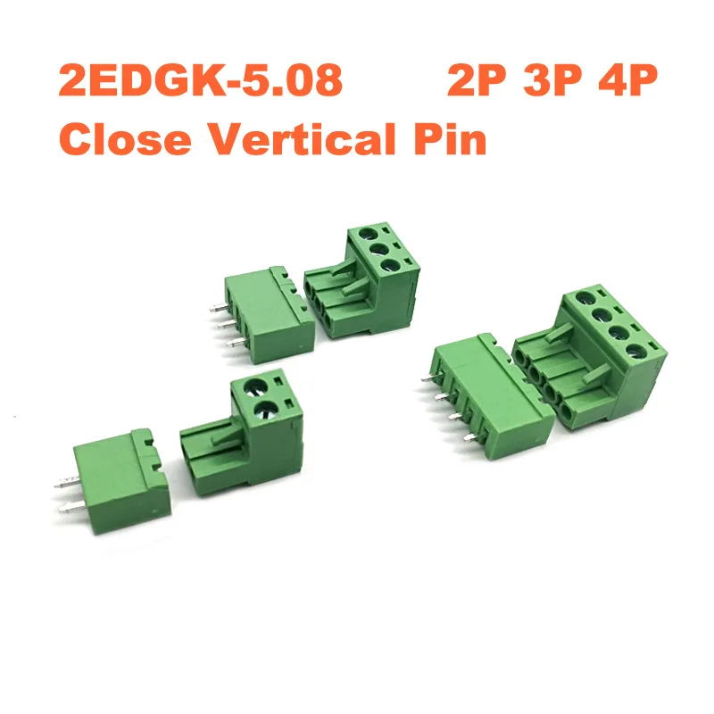 Pitch 5.08mm 2P 3P 4P Screw Plug-in PCB Terminal Block 2EDGK 2EDGVC Close Straight Pin Male/Female Pluggable Connector 15A
Pitch 5.08mm 2P 3P 4P Screw Plug-in PCB Terminal Block 2EDGK 2EDGVC Close Straight Pin Male/Female Pluggable Connector 15A