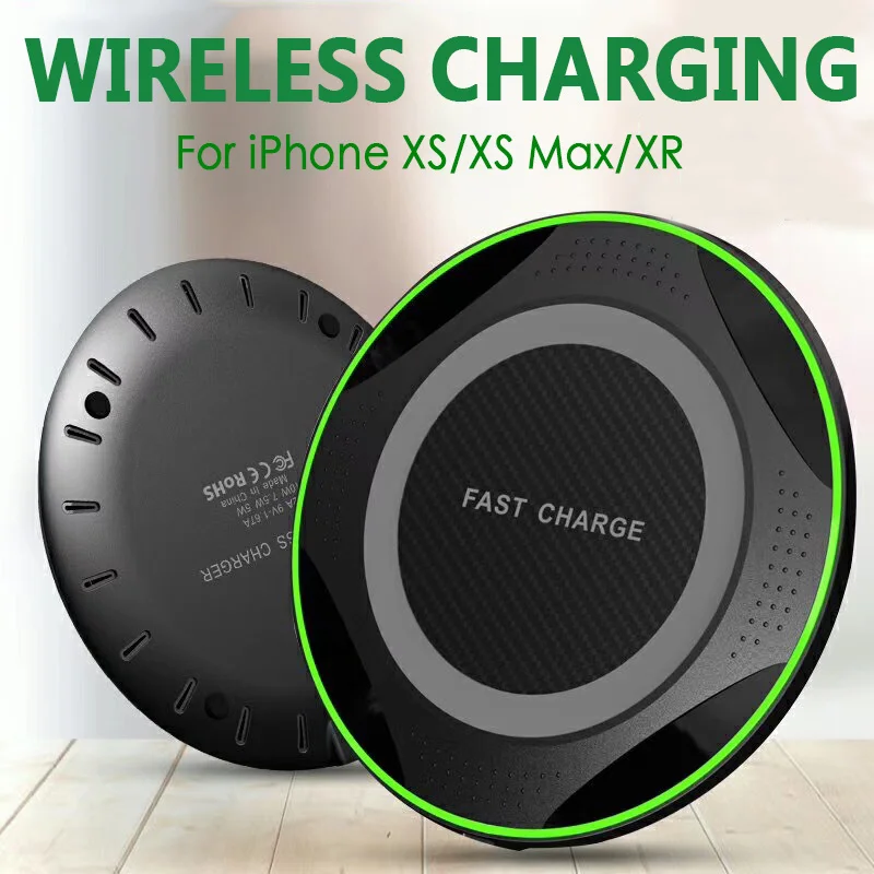 10W Qi Wireless Charger for iPhone X Xs MAX XR 8 plus Fast Charging Samsung S8 S9 Note 9 xiaomi USB Phone Pad | Мобильные телефоны