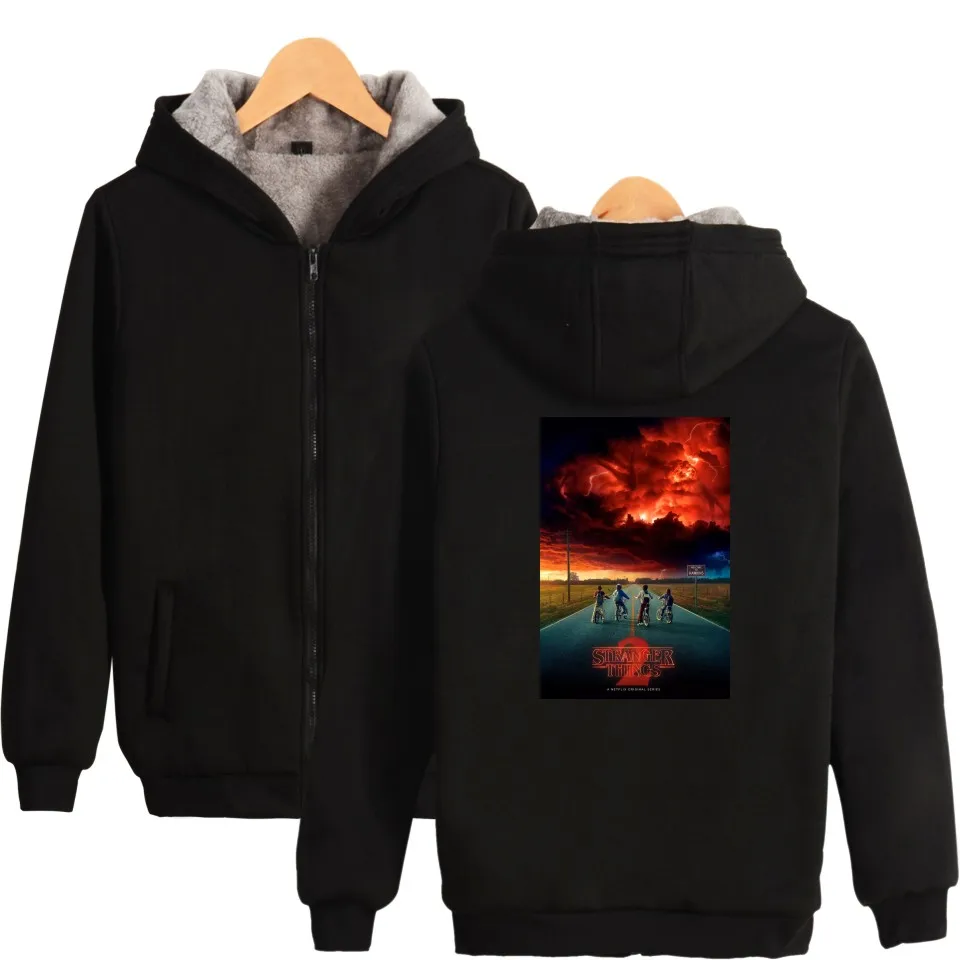 Stranger Things Season 2 Clothing Funny TV Stranger Things 2 Hoodies With Zipper Men Women Thick Warm Hooded Sweatshirts
Stranger Things Season 2 Clothing Funny TV Stranger Things 2 Hoodies With Zipper Men Women Thick Warm Hooded Sweatshirts