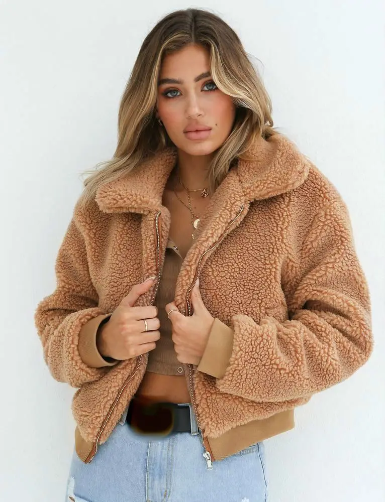2019 Winter Women Warm Thicken Fleece Jackets Crop Tops Zip Up Punk Oversize Outwear Coats With Pockets arrival Plush Jacket
2019 Winter Women Warm Thicken Fleece Jackets Crop Tops Zip Up Punk Oversize Outwear Coats With Pockets arrival Plush Jacket