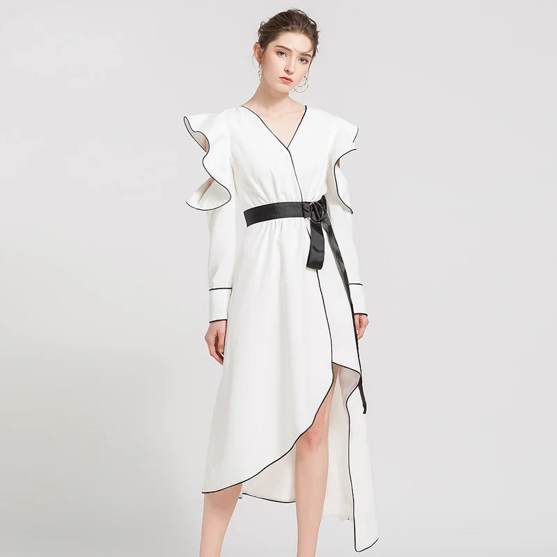 Women asymmetric dresses trending styles white belted womens dresses new arrival 2018 christmas dress women FF1343 L
Women asymmetric dresses trending styles white belted womens dresses new arrival 2018 christmas dress women FF1343 L