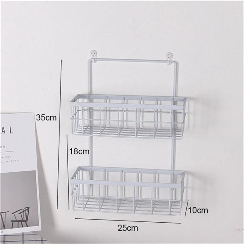 Double-layer Iron Net Basket Creative Wall Hanging Kitchen Bathroom Metal Racks Multi-function Desktop Decorative Storage Holder
Double-layer Iron Net Basket Creative Wall Hanging Kitchen Bathroom Metal Racks Multi-function Desktop Decorative Storage Holder