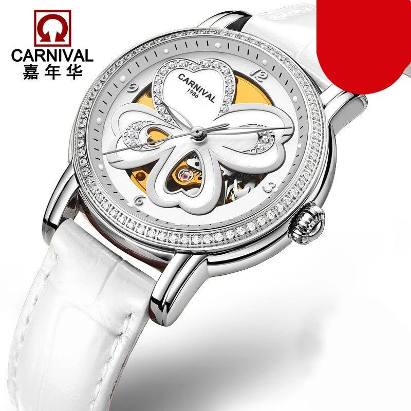 Switzerland Carnival Luxury Brand Watches Women Automatic Mechanical Wristwatches Sapphire Waterproof relogio feminino C8032-1
Switzerland Carnival Luxury Brand Watches Women Automatic Mechanical Wristwatches Sapphire Waterproof relogio feminino C8032-1