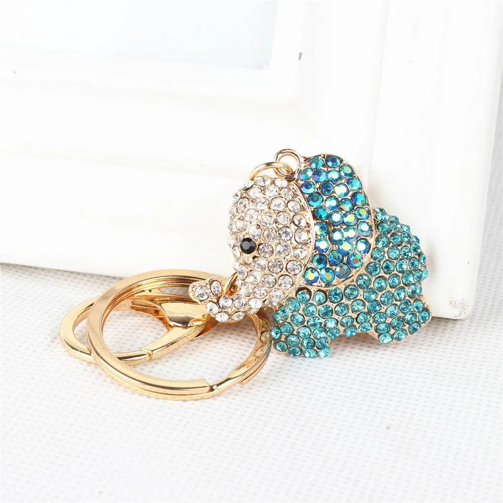 New Arrival Lovely Calf Elephant Crystal Rhinestone Charm Pendant Purse Key Ring Chain Creative Christmas Gift Accessories
New Arrival Lovely Calf Elephant Crystal Rhinestone Charm Pendant Purse Key Ring Chain Creative Christmas Gift Accessories