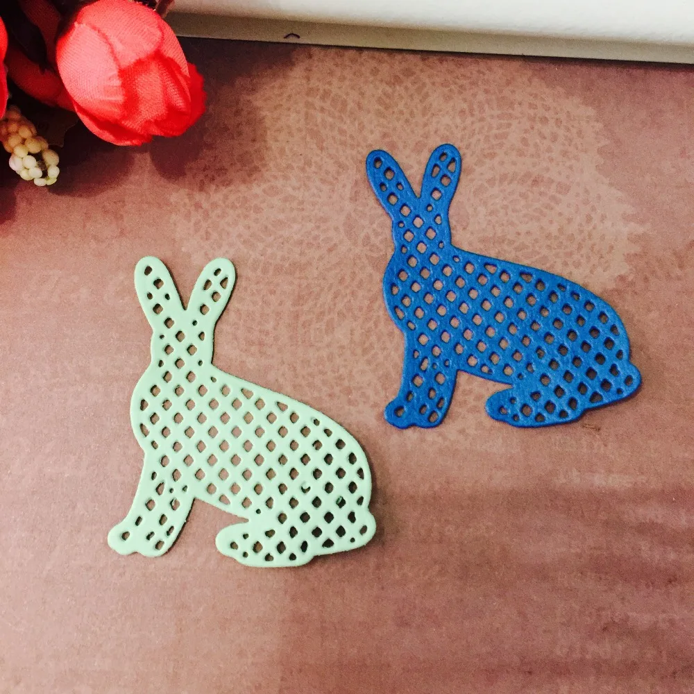 rabbit Metal Cutting Dies Set Border Decorate Scrapbooking Craft Die Cuts Stamp Embossing Paper Card Stencil | Дом и сад