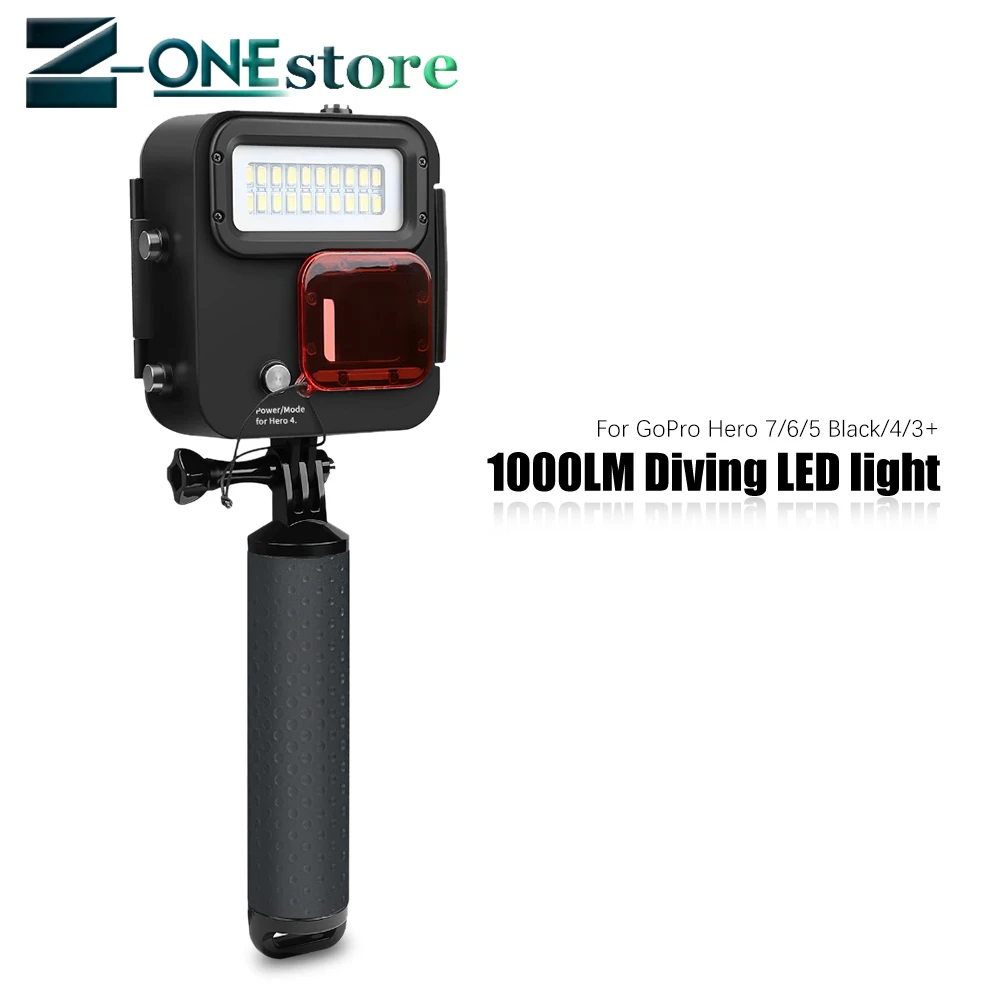 SHOOT 1000LM Diving LED light Waterproof Case for GoPro Hero 7 6 5 Black 4 3+ Silver Action Camera With Accessory for Go Pro 7 6
SHOOT 1000LM Diving LED light Waterproof Case for GoPro Hero 7 6 5 Black 4 3+ Silver Action Camera With Accessory for Go Pro 7 6