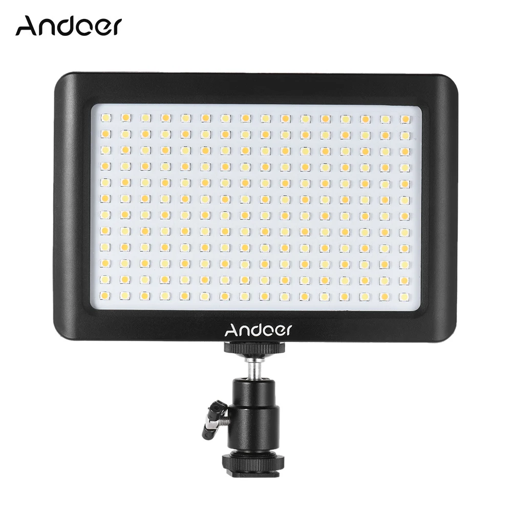 Andoer Mini Studio Video Photography LED Light Panel Lamp 3200K/6000K 192pcs Beads for Canon Nikon DSLR Camera DV Camcorder
Andoer Mini Studio Video Photography LED Light Panel Lamp 3200K/6000K 192pcs Beads for Canon Nikon DSLR Camera DV Camcorder