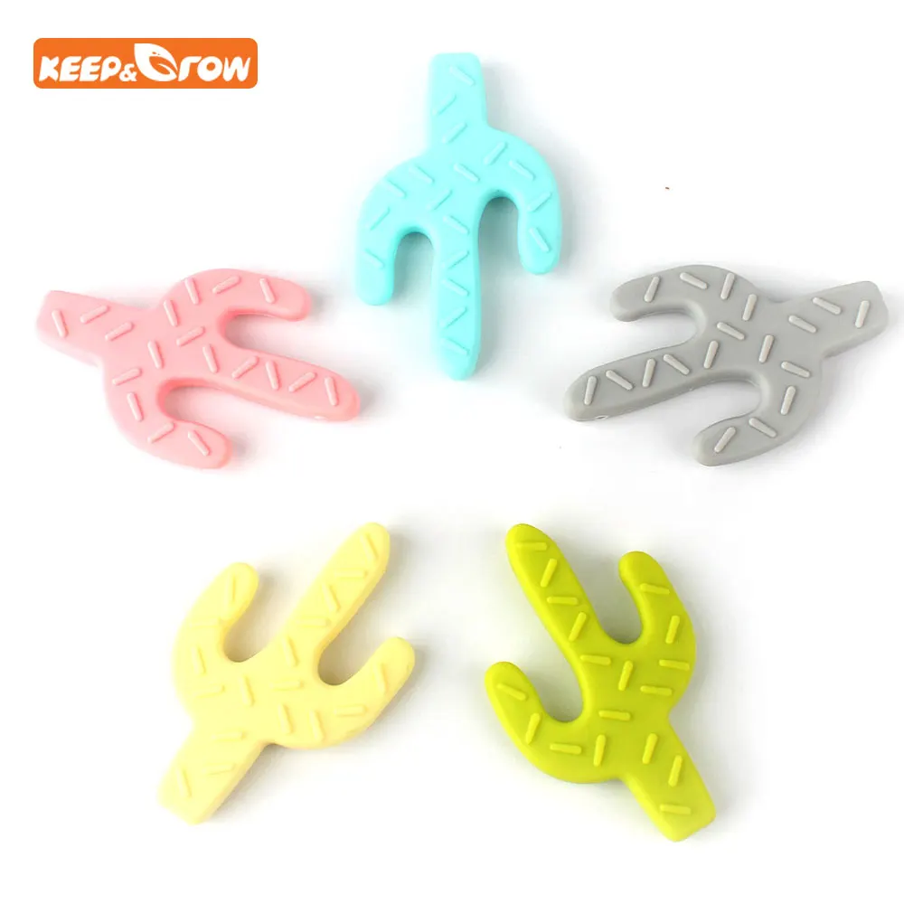 Keep&grow 5Pcs Cactus Shaped Silicone Teether BPA Free Silicone Plant Pendant For Pacifier Clips Soother Chain Baby Teething Toy
Keep&grow 5Pcs Cactus Shaped Silicone Teether BPA Free Silicone Plant Pendant For Pacifier Clips Soother Chain Baby Teething Toy