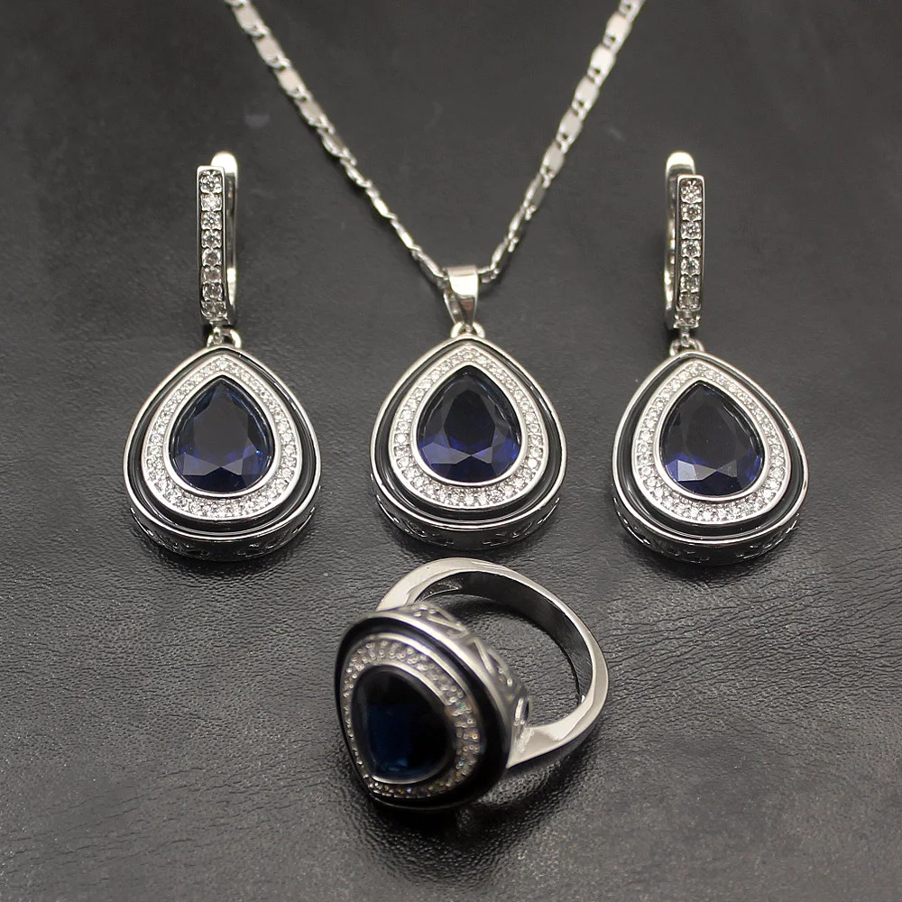 38% OFF 925 Sterling Silver Color Women BlueSapphire RedRuby Jewelry Noble Water Drop Gifts Jewelry Sets
38% OFF 925 Sterling Silver Color Women BlueSapphire RedRuby Jewelry Noble Water Drop Gifts Jewelry Sets
