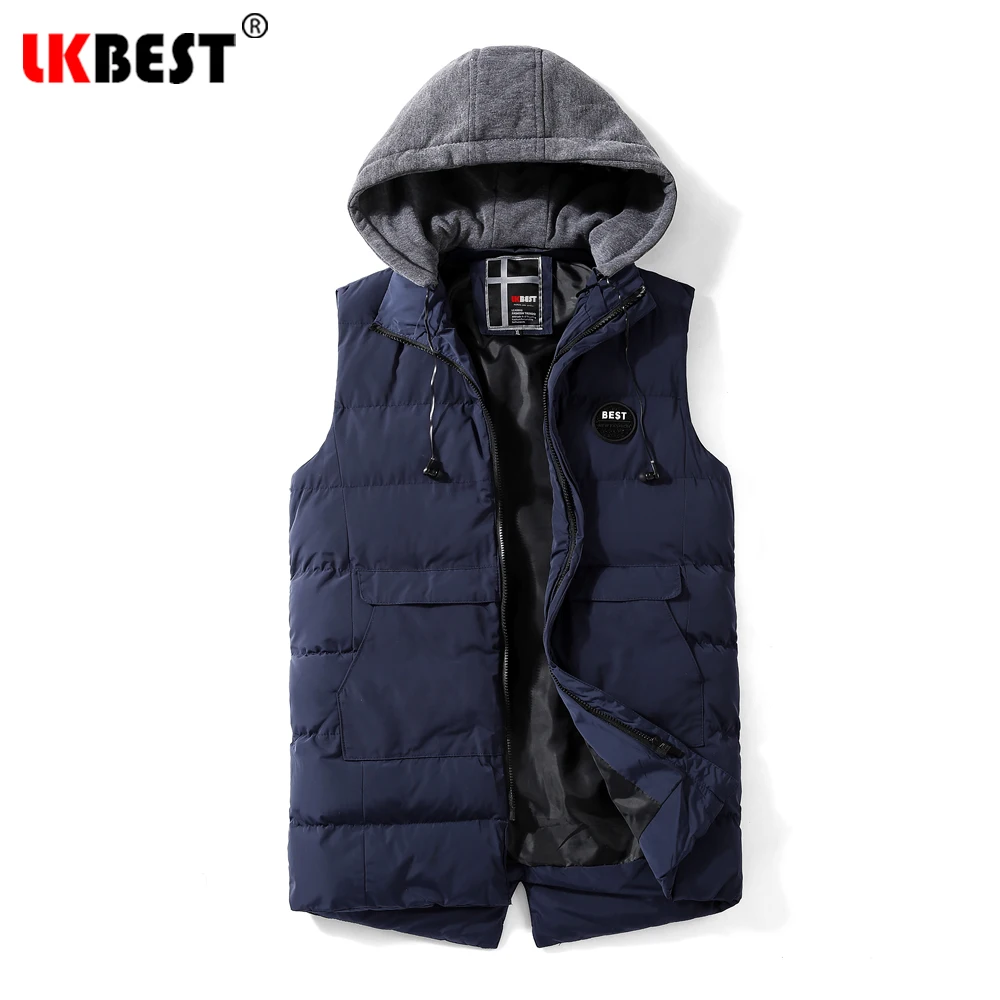 LKBEST 2019 New arrival winter vest men thick hooded Men Sleeveless Jacket Windproof Warm Waistcoat Male Slim outwear coat MJ35
LKBEST 2019 New arrival winter vest men thick hooded Men Sleeveless Jacket Windproof Warm Waistcoat Male Slim outwear coat MJ35