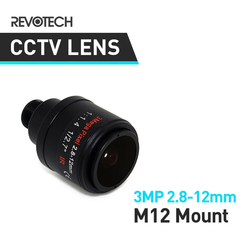 3.0MP 2.8-12mm 1/2.7" Surveillance Camera CCTV Lens Fixed Iris For Full HD CCTV Camera IP Camera M12 Mount
3.0MP 2.8-12mm 1/2.7" Surveillance Camera CCTV Lens Fixed Iris For Full HD CCTV Camera IP Camera M12 Mount