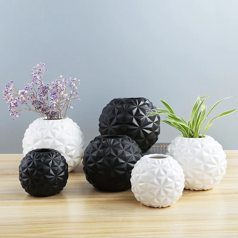 Скандинавский современный минималистичный белый керамический гидропонный ваза