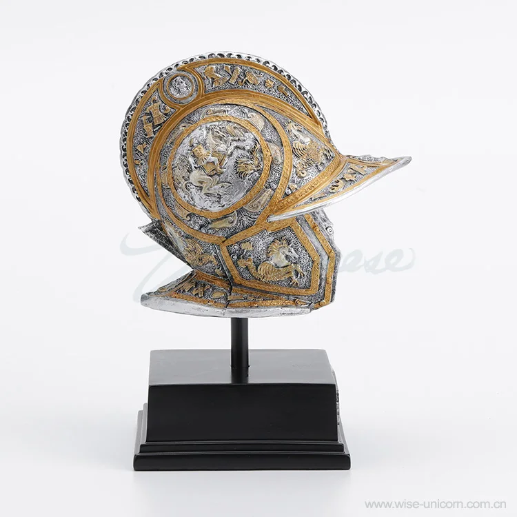Willoni Medieval Warrior Head Cap Rim with a Statue Base Birthday Gift Decoration Desktop Decoration Factory
Willoni Medieval Warrior Head Cap Rim with a Statue Base Birthday Gift Decoration Desktop Decoration Factory