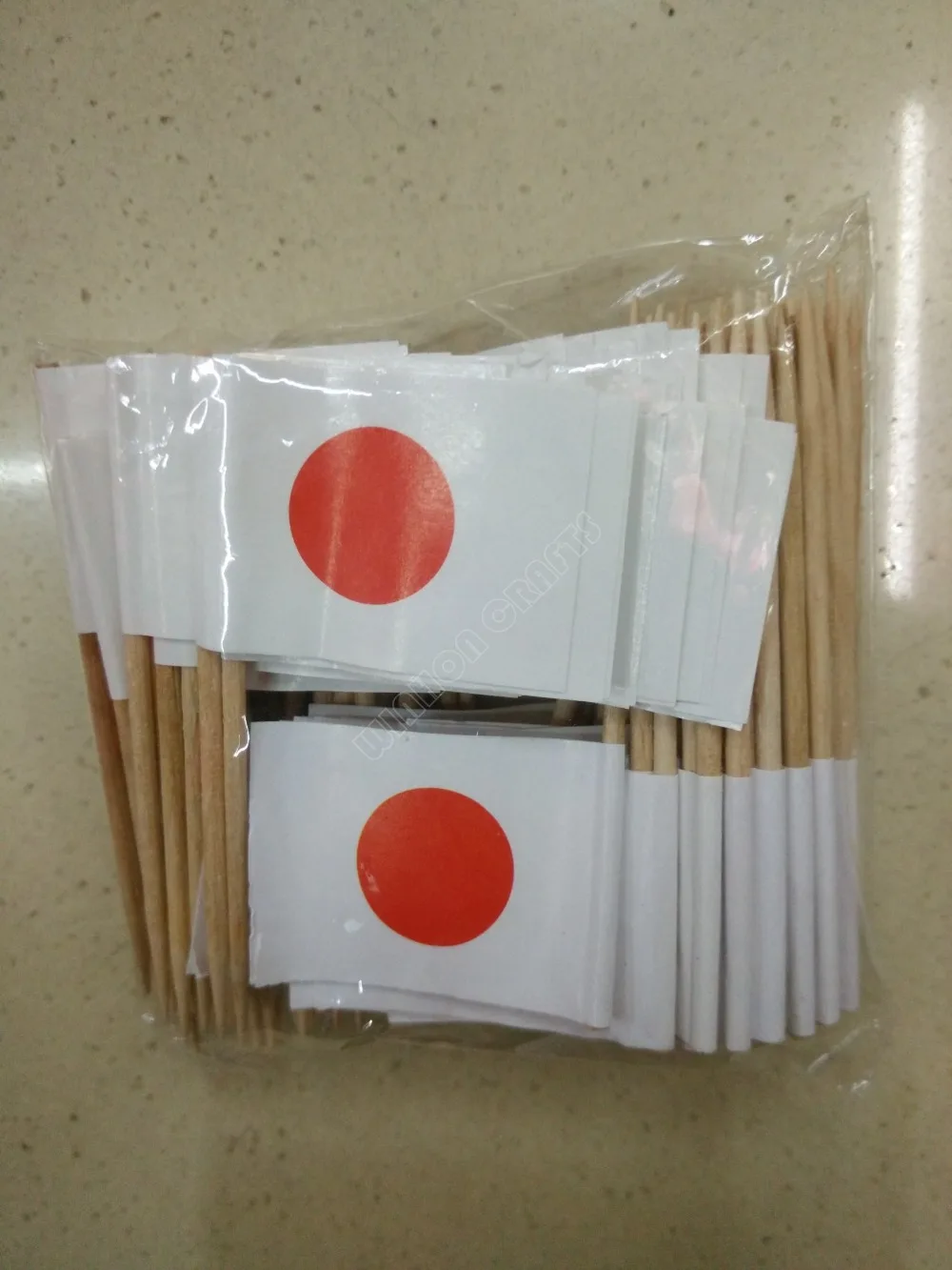 300 шт. Упакованные японские флаги для зубочисток Бумажные палочки еды ужина торта
