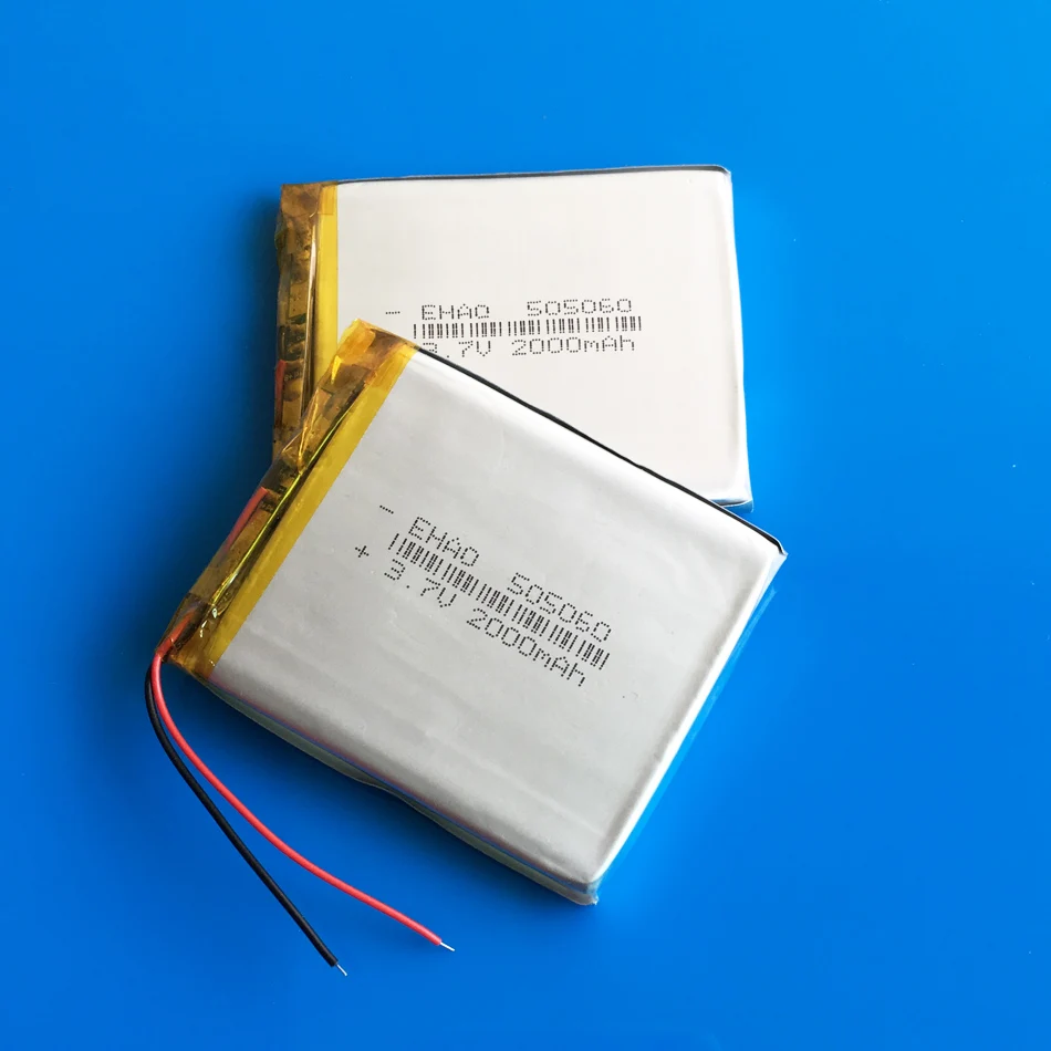 5X PCS 505060 lipo литиевая полимерная аккумуляторная батарея 3,7 v 2000mAh аккумуляторные ячейки для MP4 MP5 PSP 5*50*60mm video game speaker
5X PCS 505060 lipo литиевая полимерная аккумуляторная батарея 3,7 v 2000mAh аккумуляторные ячейки для MP4 MP5 PSP 5*50*60mm video game speaker