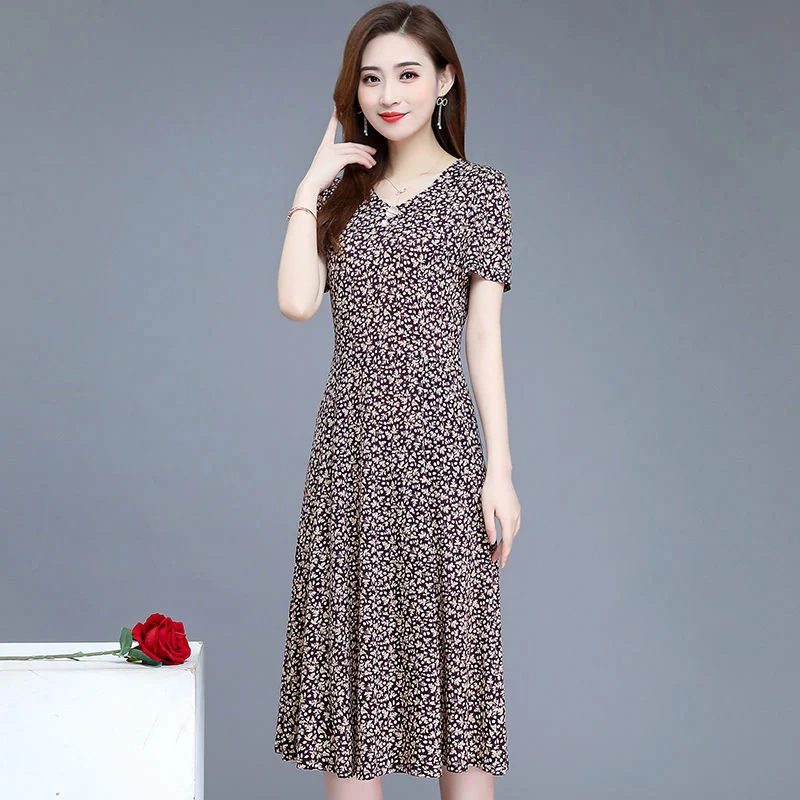 Женское платье в Корейском стиле весенне-летнее Повседневное трапециевидной