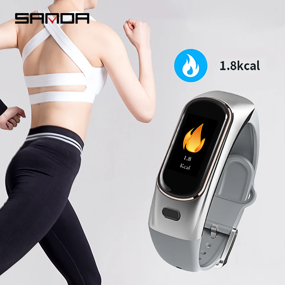 Смарт часы SANDA с Bluetooth мужские и женские пульсометром голосовой связью гарнитурой