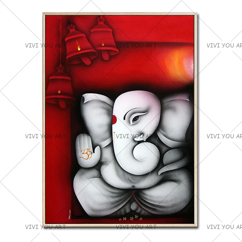 100% Handpainted Canvas Painting Ganesha Buddha Wall Art Wall Pictures for Living Room no Frame Decorative Pictures
100% Handpainted Canvas Painting Ganesha Buddha Wall Art Wall Pictures for Living Room no Frame Decorative Pictures
