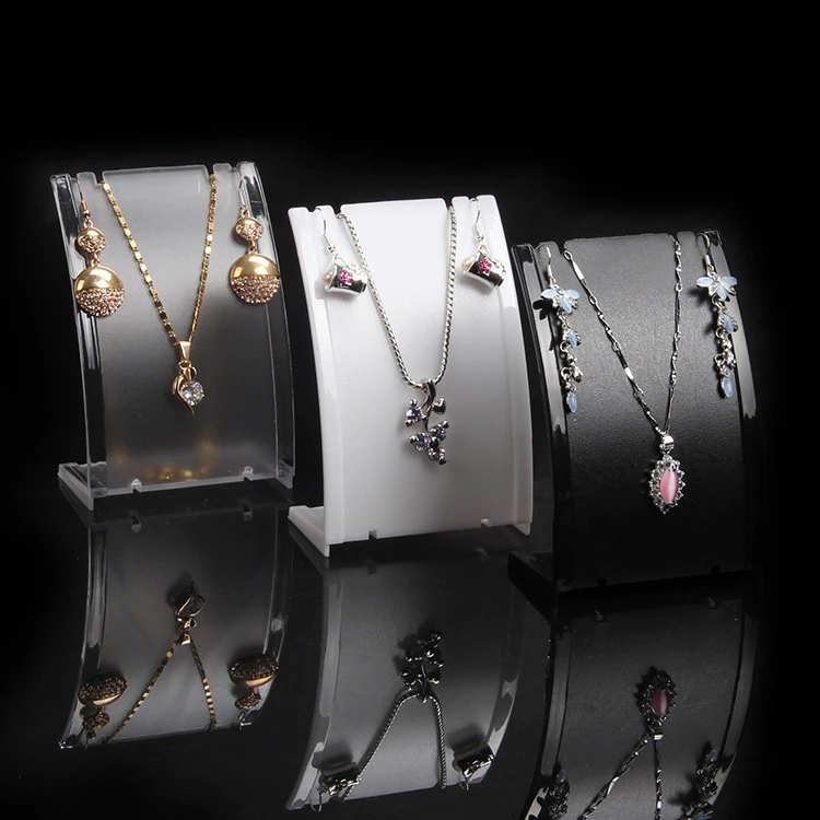 TONVIC Wholesale 8 Plastic Necklace Earring Set Display Jewelry Stand Holder Black AF-300-3
TONVIC Wholesale 8 Plastic Necklace Earring Set Display Jewelry Stand Holder Black AF-300-3