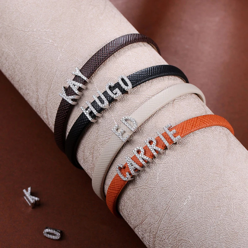 AILIN New Design Personalized Colorful Initial Leather Bracelet For Lady Female Initial Name Bracelet For Gift
AILIN New Design Personalized Colorful Initial Leather Bracelet For Lady Female Initial Name Bracelet For Gift