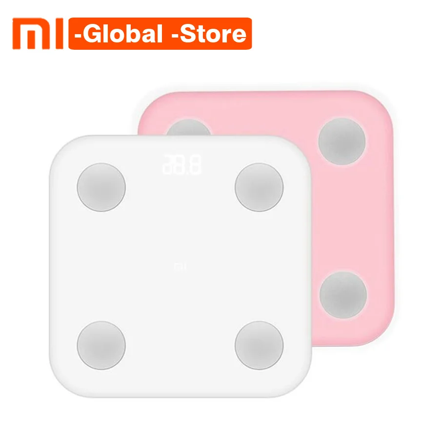 Оригинальный Xiaomi Mi Smart Body Fat Scale 2 Mifit APP & Composition Monitor со скрытым светодиодным
