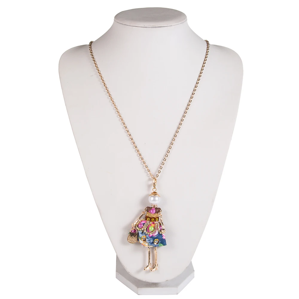 WNGMNGL 2018 New Design Charm Embroidery Dress Handbag Cute Doll Pendant Long Chain Necklace For Women Fashion Jewelry Gift
WNGMNGL 2018 New Design Charm Embroidery Dress Handbag Cute Doll Pendant Long Chain Necklace For Women Fashion Jewelry Gift