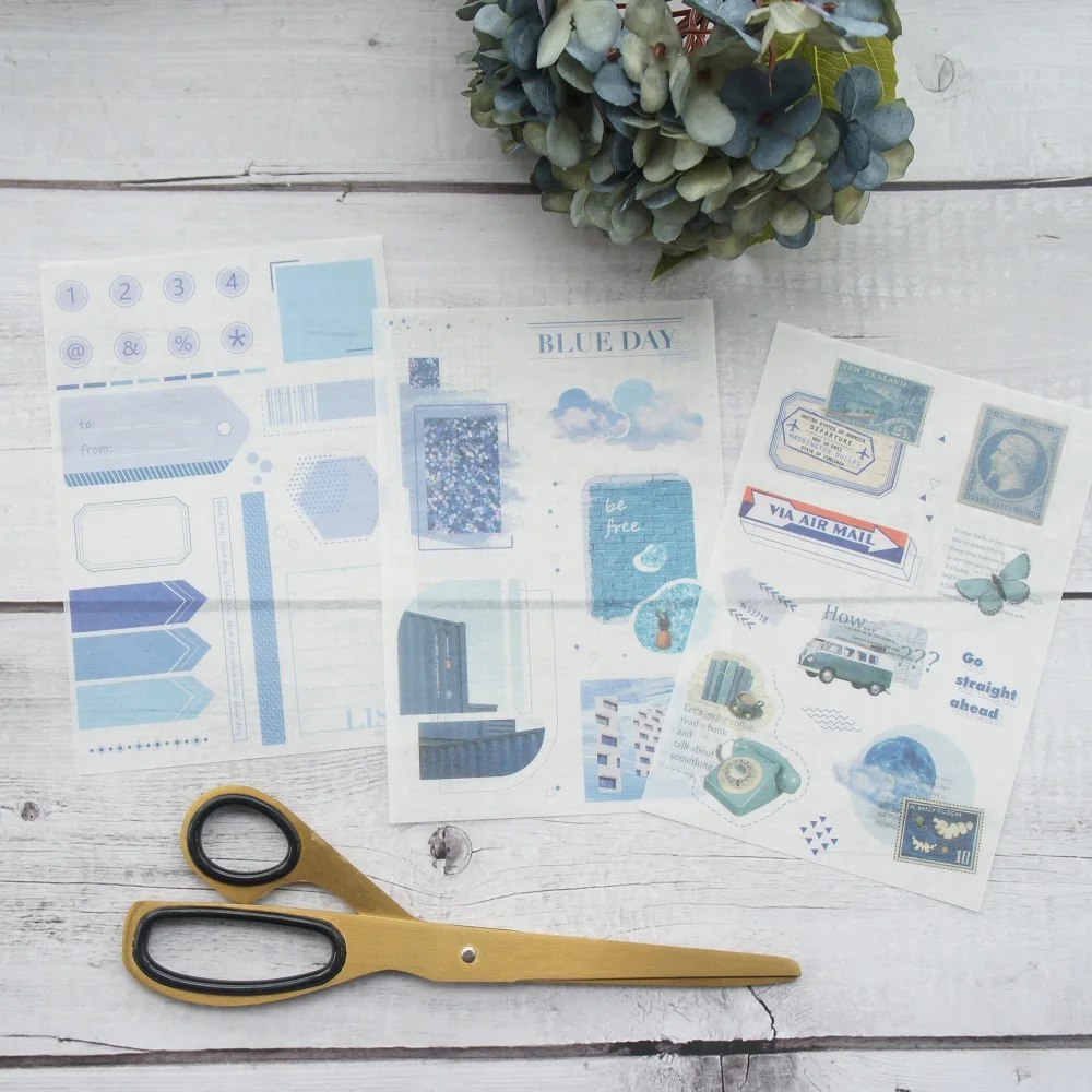 3 Sheets BLUE world Style Paper Sticker As Scrapbooking DIY Gift Packing Label Decoration Tag Party Decoration
3 Sheets BLUE world Style Paper Sticker As Scrapbooking DIY Gift Packing Label Decoration Tag Party Decoration