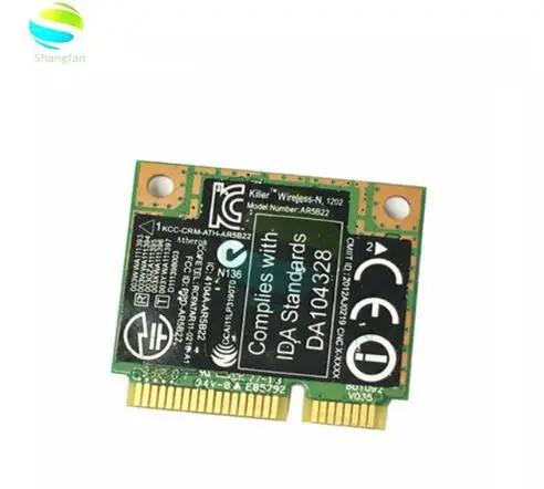 Killer 1202 300Mbps Wireless Atheros AR5B22 Wifi Gaming Network Card Dual Band 802.11a/b/g/n Bluetooth 4.0
Killer 1202 300Mbps Wireless Atheros AR5B22 Wifi Gaming Network Card Dual Band 802.11a/b/g/n Bluetooth 4.0