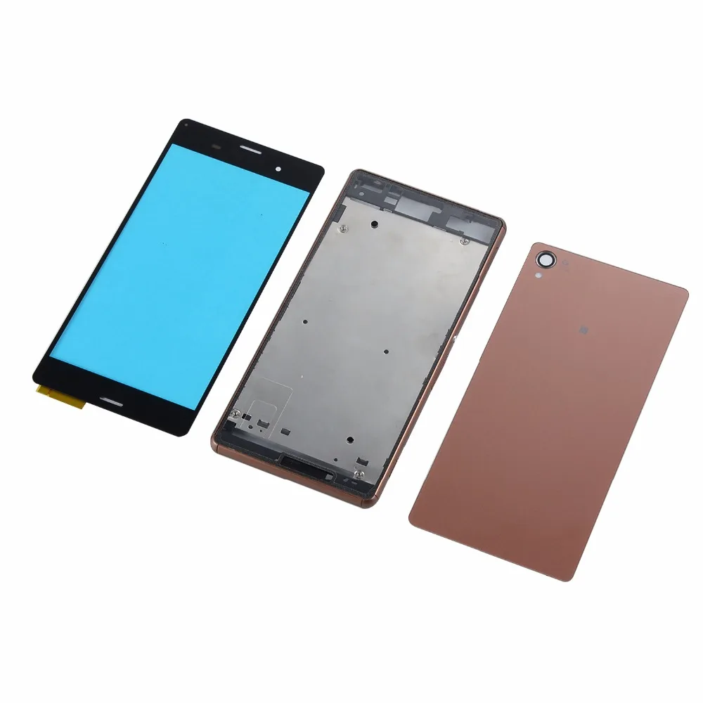 Для Sony Xperia Z3 D6653 D6633 L55T сенсорный экран сенсор + корпус средняя рамка батарея задняя крышка Стекло + наклейка
Для Sony Xperia Z3 D6653 D6633 L55T сенсорный экран сенсор + корпус средняя рамка батарея задняя крышка Стекло + наклейка
