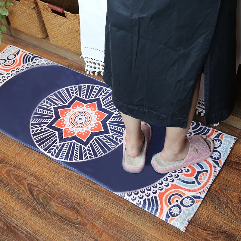 Retro Cartoon flower Polyester Non-Slip Washable Entrance Doormat for kidsroom kitchen bathroom water absorbent Rug Dyed carpet
Retro Cartoon flower Polyester Non-Slip Washable Entrance Doormat for kidsroom kitchen bathroom water absorbent Rug Dyed carpet