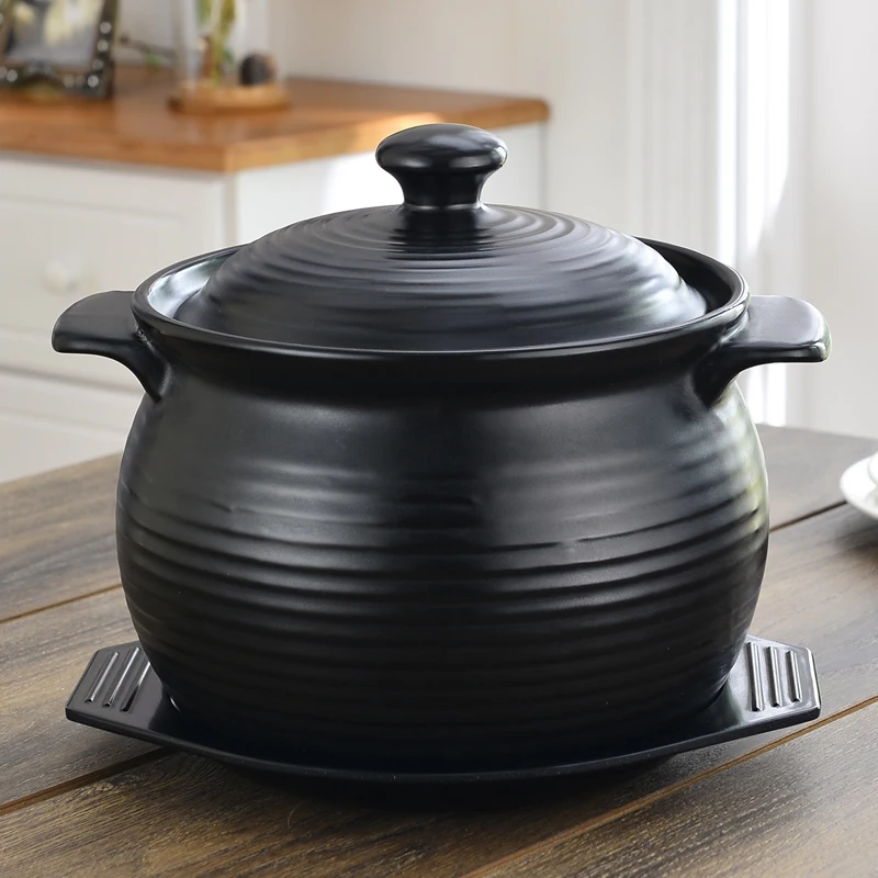 Casserole pot saucepan ceramic fire heat resistant kitchen porridge soup health stew pan clay cooking Chinese herb saucepan
Casserole pot saucepan ceramic fire heat resistant kitchen porridge soup health stew pan clay cooking Chinese herb saucepan