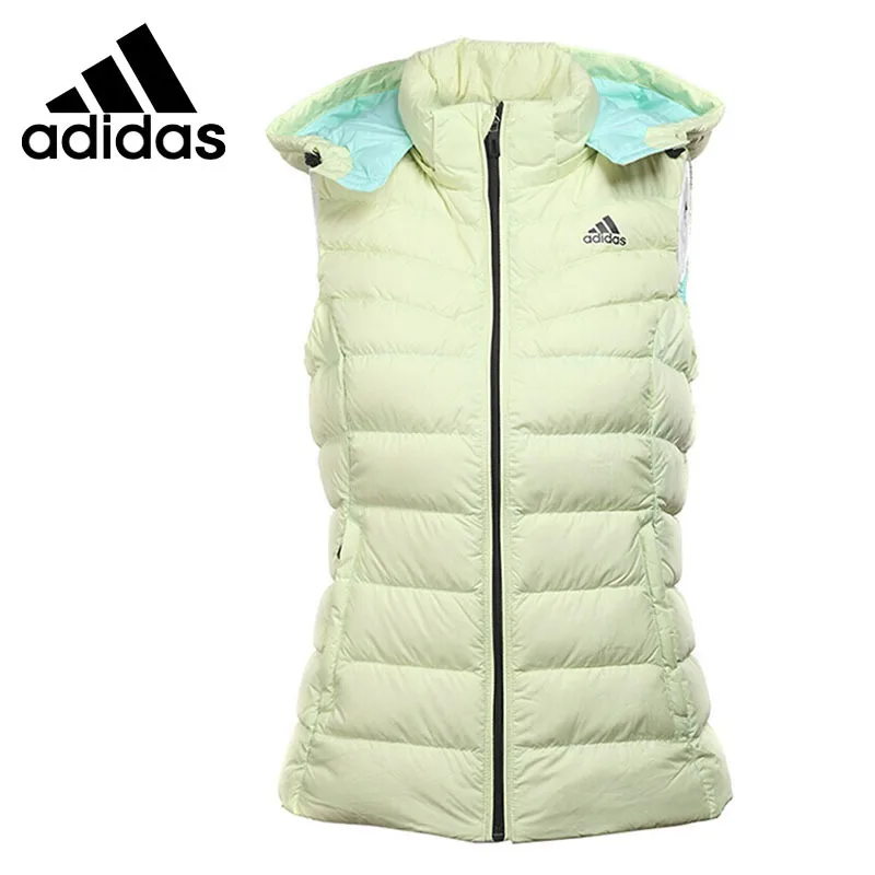 Оригинальное новое поступление женский пуховик Adidas жилет теплый спортивная