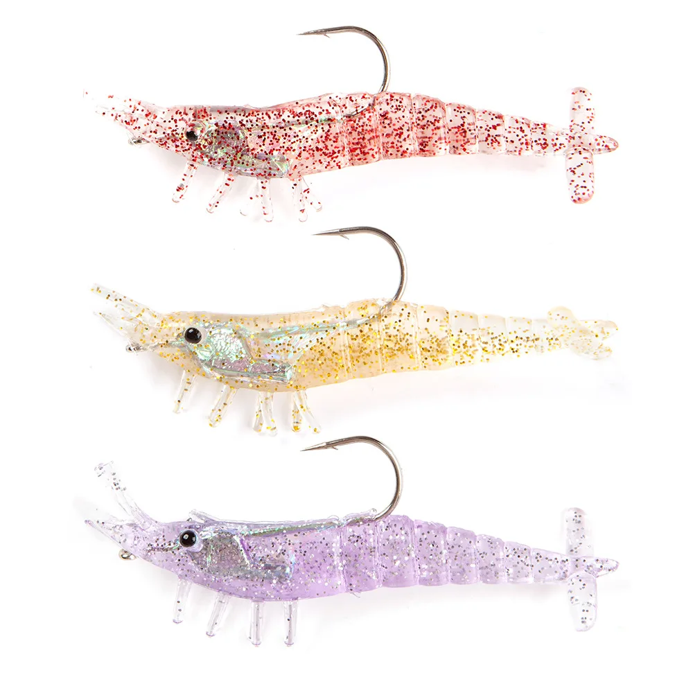 3 Pcs Shrimp Fishing Lures Soft Baits 90mm 10g Artificial Bionic Bait With Lead head Hook 3D Eyes Wobblers
3 Pcs Shrimp Fishing Lures Soft Baits 90mm 10g Artificial Bionic Bait With Lead head Hook 3D Eyes Wobblers