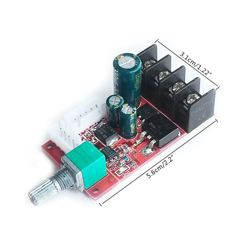 DC10V-50V 15A ШИМ контроллер скорости двигателя постоянного тока модуля светодиодный