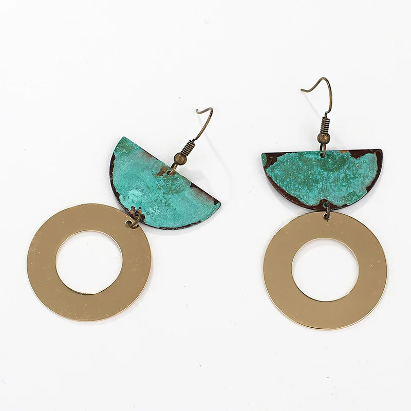 Fashion Vintage Bronze Geometric Pendant Earrings Ethnic Style Natural Stone Earrings Bohemian Beach Holiday Jewelry Earrings
Fashion Vintage Bronze Geometric Pendant Earrings Ethnic Style Natural Stone Earrings Bohemian Beach Holiday Jewelry Earrings