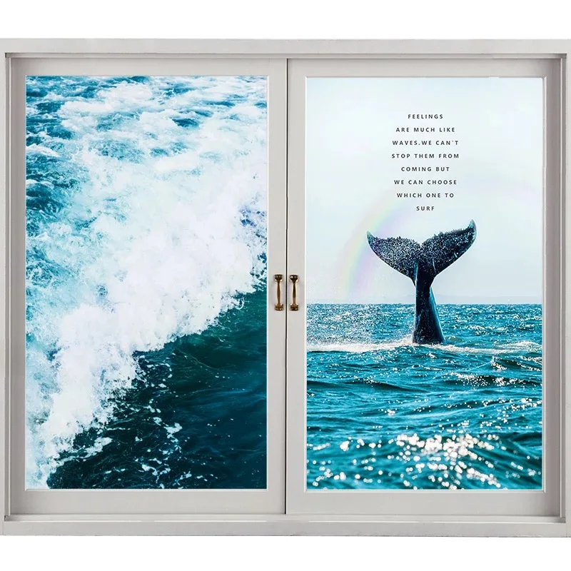 Sea wave Stained Frosted Glass Film Privacy Window Sticker Static Opaque bathroom anti-peep kids room Custom Decals Home Decor
Sea wave Stained Frosted Glass Film Privacy Window Sticker Static Opaque bathroom anti-peep kids room Custom Decals Home Decor