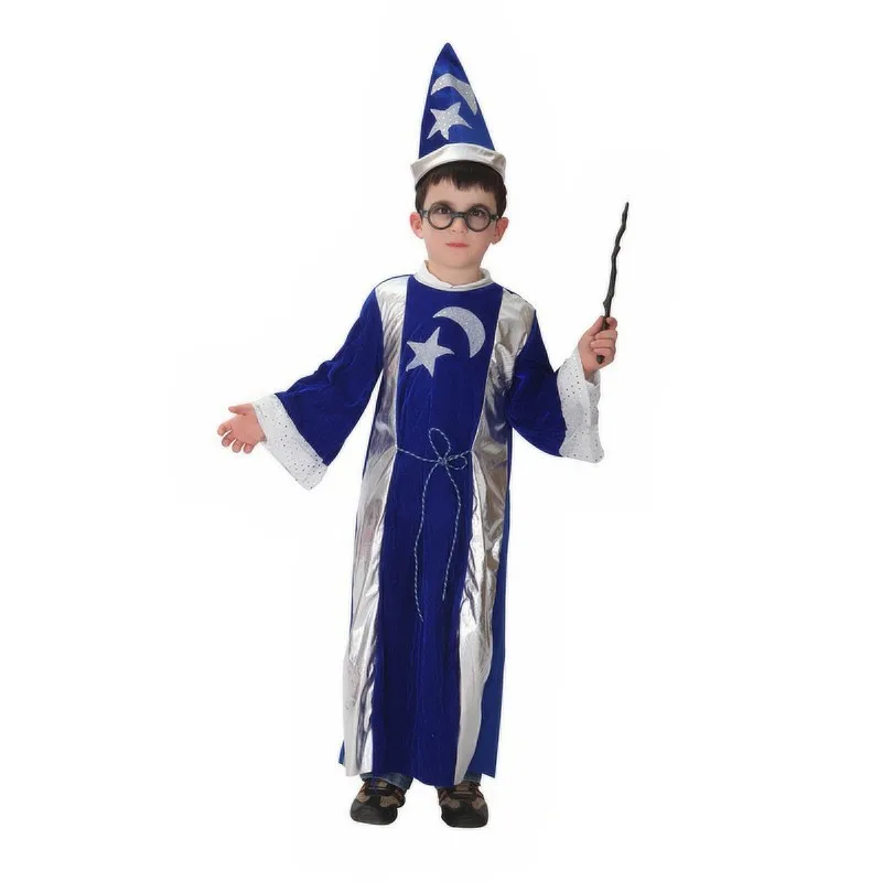 New Magician clothing Moonstar Wizard shamans clothes for children Fancy dress Kids Halloween costume party performing
New Magician clothing Moonstar Wizard shamans clothes for children Fancy dress Kids Halloween costume party performing