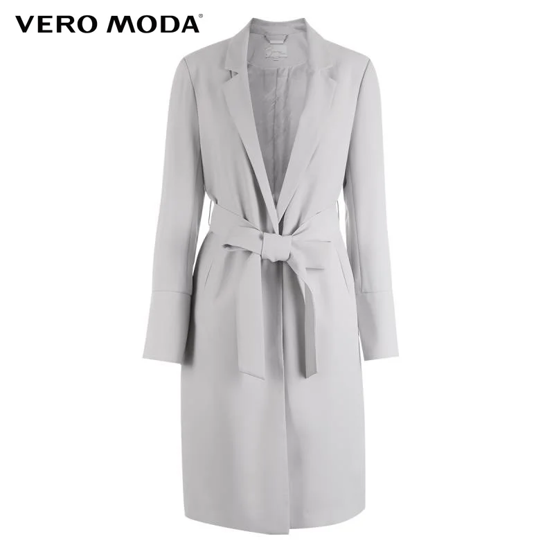 VERO MODA Бренд 2018 Новинка женские тренчи прямой фасон средно-длинные куртки одна