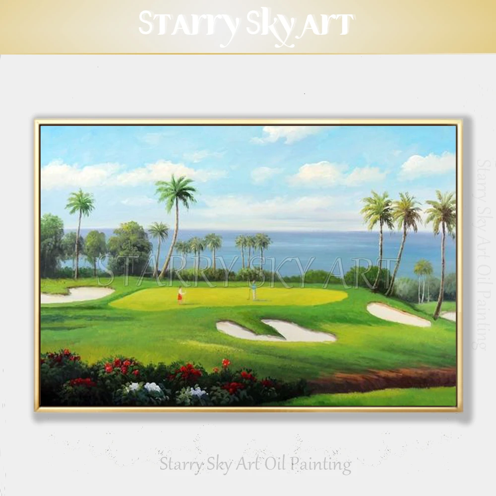 Free Shipping Cheap Price Hand-painted High Quality Play Golf Landscape Oil Painting on Canvas Beautiful Playing Golf Painting
Free Shipping Cheap Price Hand-painted High Quality Play Golf Landscape Oil Painting on Canvas Beautiful Playing Golf Painting