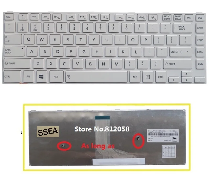 

SSEA SSEA New laptop US Keyboard For TOSHIBA Satellite L40D-A C40-A C40D C40 S40-A C45 C45T L40