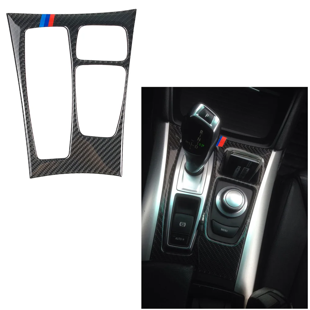 Car Carbon Fiber Gear Shift Box Cover Trim Decor Sticker For BMW X5 X6 E70 E71 08-09 LHD Drive For Low configuration car M-Color
Car Carbon Fiber Gear Shift Box Cover Trim Decor Sticker For BMW X5 X6 E70 E71 08-09 LHD Drive For Low configuration car M-Color